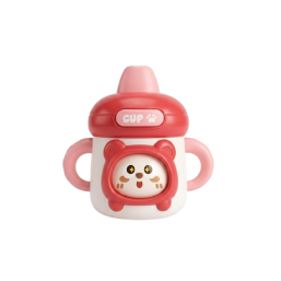 Face Changing Milk Bottle - Red